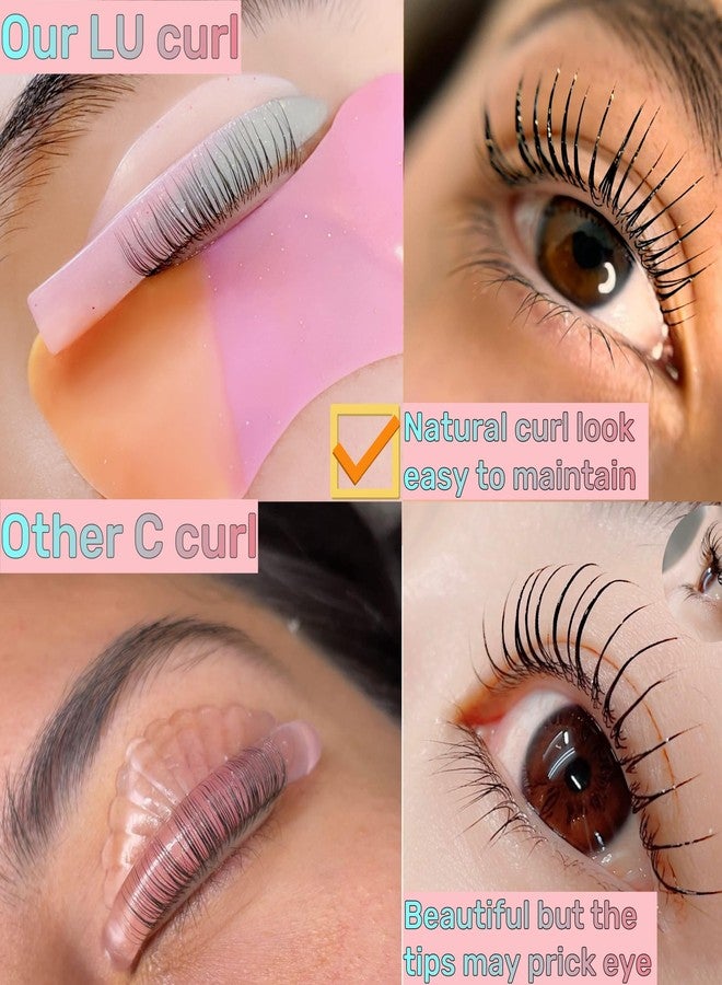 ICONSIAM Lash Lift Shields LU Curl 8 Size Lifting Pads DIY Eyelash Lamination Katya Vinog Shield Rapid Perm Rods Make Eyes Beautiful Lifts Elastic Rod Lami Perming Roller Reusable Silicone Pad L Curl - Image 5